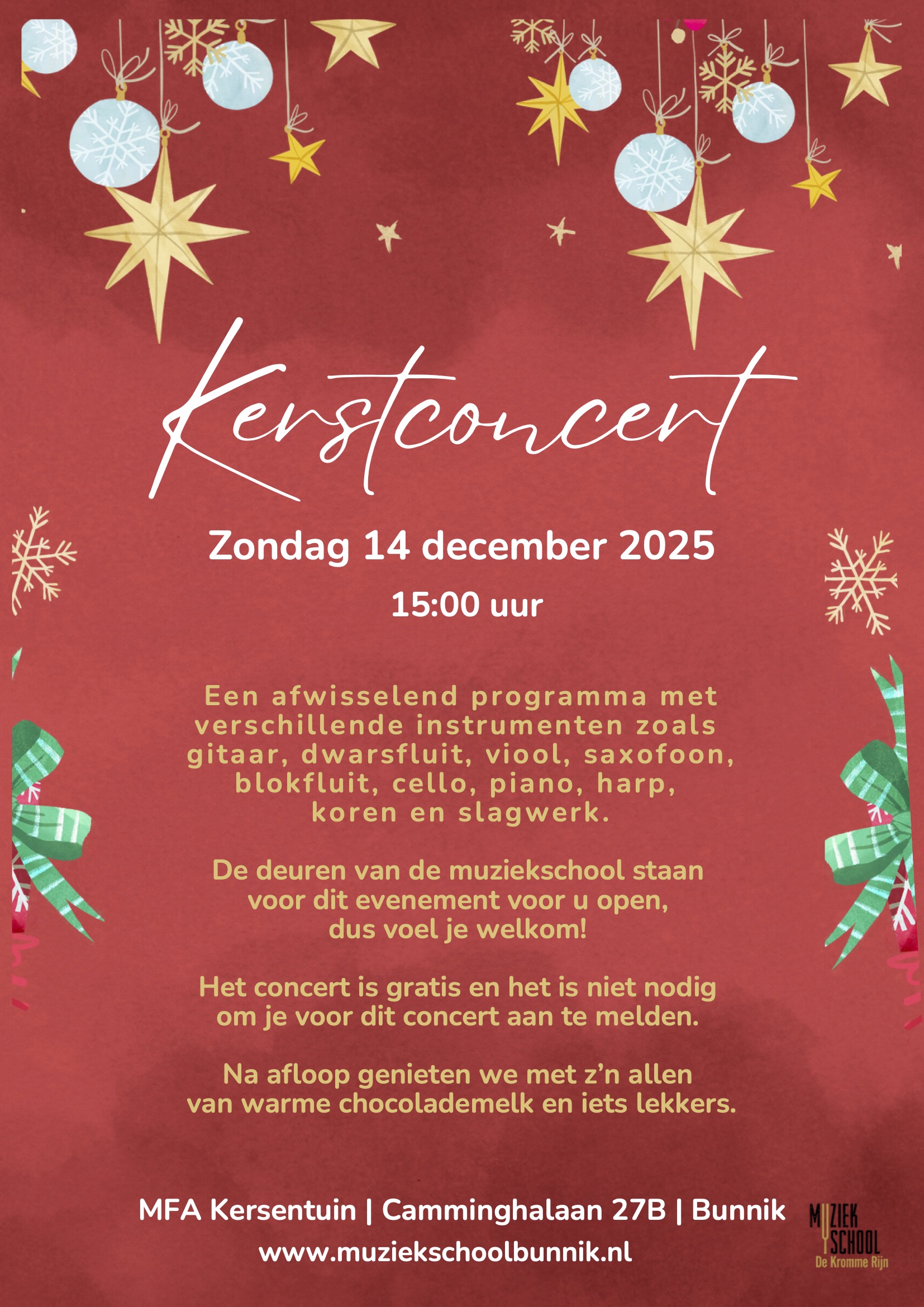 Kerstconcert 14 december